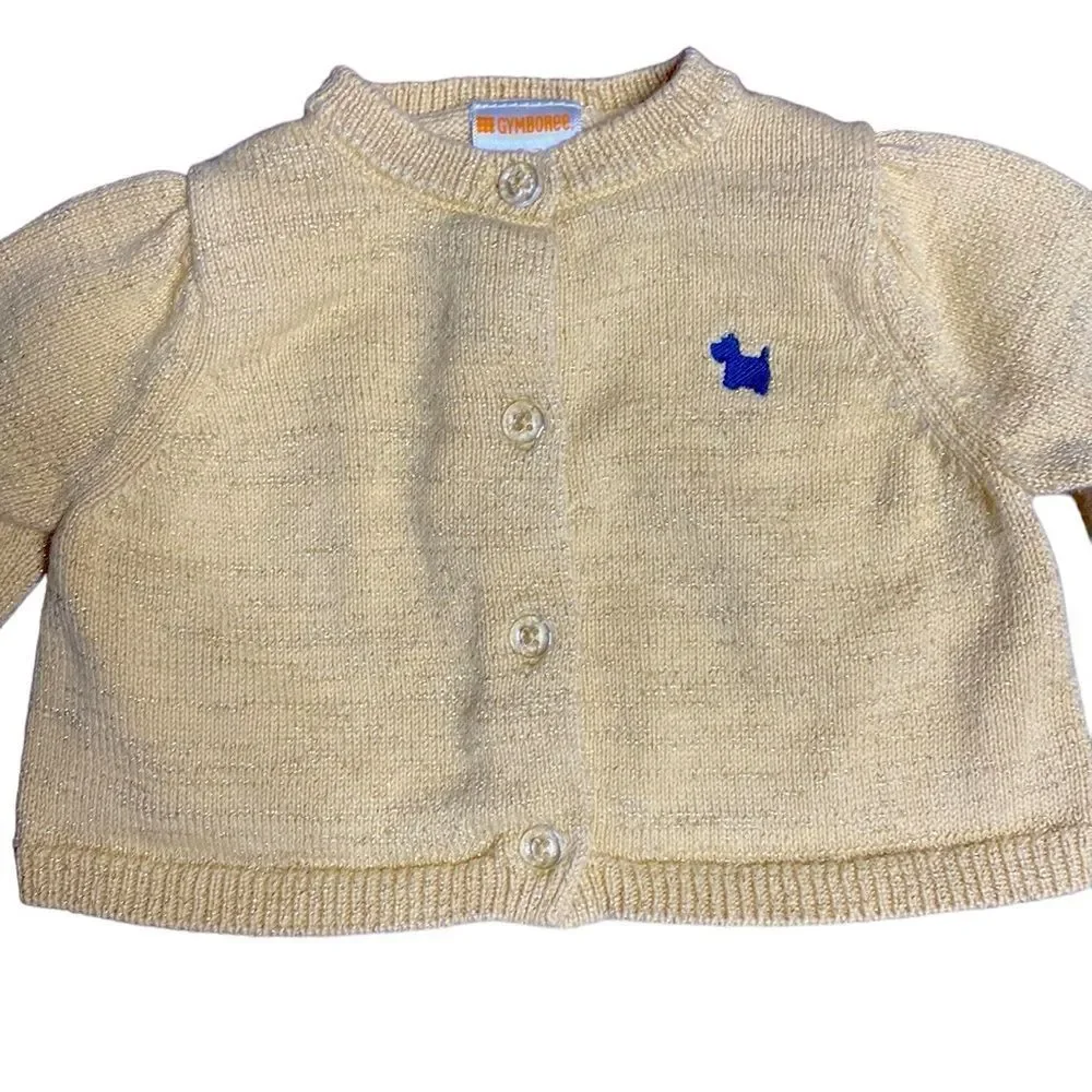 GYMBOREE Scotty Dog Cardigan Sweater